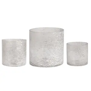 Florence Smoked Glass Votive, Set of 3