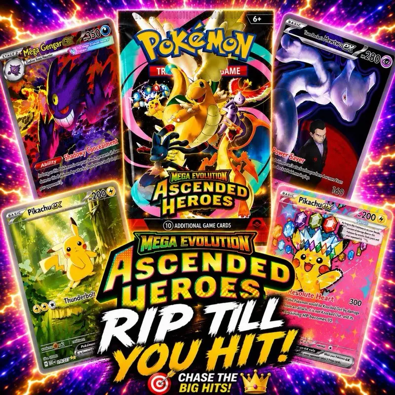ASCENDED HEROES BREAK! (Pack minimum included)
