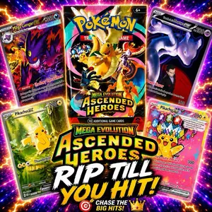 ASCENDED HEROES BREAK! (Pack minimum included)