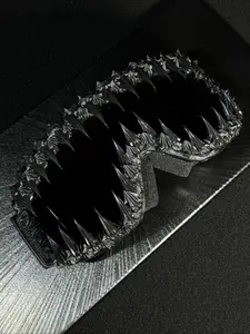 Punk Style Irregular Shaped Sunglasses, Trendy Windproof Ski Goggles, Fashion Accessories for Men & Women for Outdoor Activities