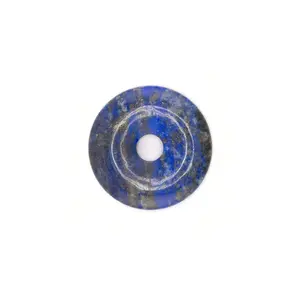 Quantum Charged Medallion Lapis Lazuli Stone with Deep Blue Hue and Quantum Energy for Natural Beauty and Subtle Energy