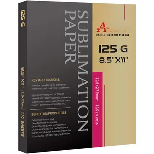 Sublimation Paper 8.5x11 Inch 110 Sheets ONLY Compatible with Sublimation Printer and Sublimation Ink 125g
