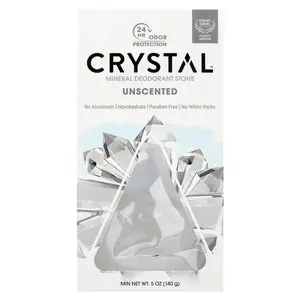 CRYSTAL Mineral Deodorant Stone, Unscented, 5 oz (140 g)