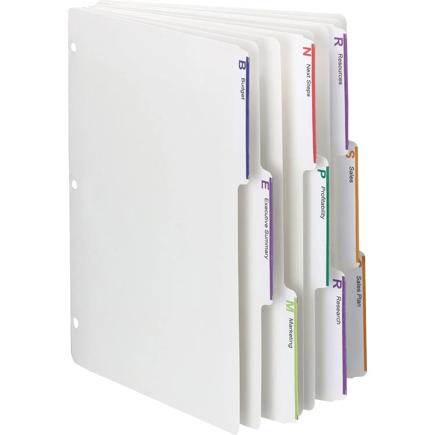 Smead Viewables 3-Ring Binder Index Dividers, White, 8.50" Width x 11" Length, 1 Box, SMD89413