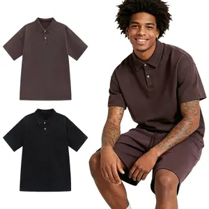 2-Pack Solid Washed Polo Shirts, Daily Lapel Tops That Broaden Mens clothing Styling Boundaries for Urban Daily Life Weekend Social Events And All-Season Casual Outfit Combinations