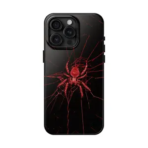 Matte Red Spider-Man Phone Case Compatible with iPhone 7, 8, X, 11, 12, 13, 14, 15, 16 17 & Samsung Galaxy S21, S22, S23 & S24 S25 series