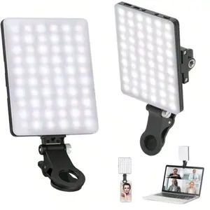 Selfi Light Portable LED Video Lighting for Vlogging and Streaming with Adjustable Clamp and USB Charging