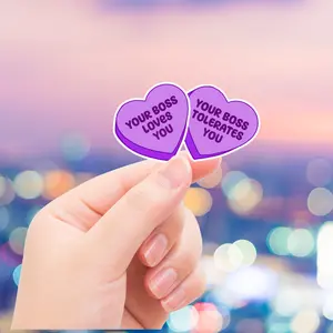 Valentines Day Sticker, Boss Sticker, Water Bottle Sticker, Laptop Sticker, Gag Gift