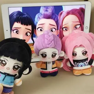 New 10CM Anime Kpop Demon Hunters Pendant Plush Doll Toy Cute Cartoon Soft Saja Boy Band Plush Dolls Toy Periphery For Kid Gift