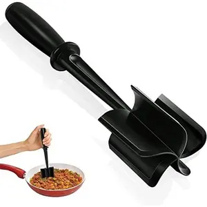Corner Cooking Scraper & Spoon – Heat Resistant Kitchen Tool for Nonstick Pans, Sturdy Handle for Stirring, Scraping & Serving, Multi-Use Cooking Utensil Cooking Gifts