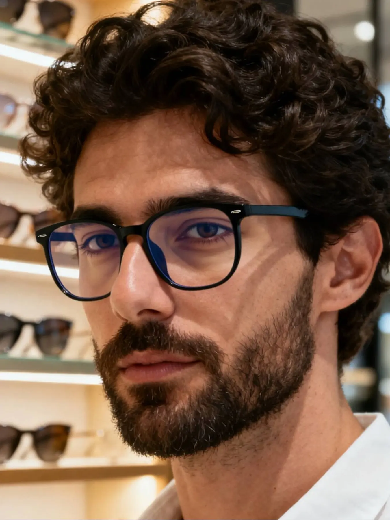 Men's Classic Square Frame Anti-Fatigue Anti-Glare Flat Lens Glasses, Lightweight Unisex Eyewear for Work & Commute Comfort, Classic Fashion Glasses Square Frames Eyeglass, High Quality Eyewear