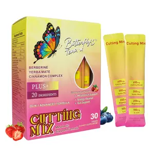 Butterfly’s Tear Strawberry Açaí Drink Mix – Clean Daily Blend with Berberine, Chromium & Magnesium, 30 Servings