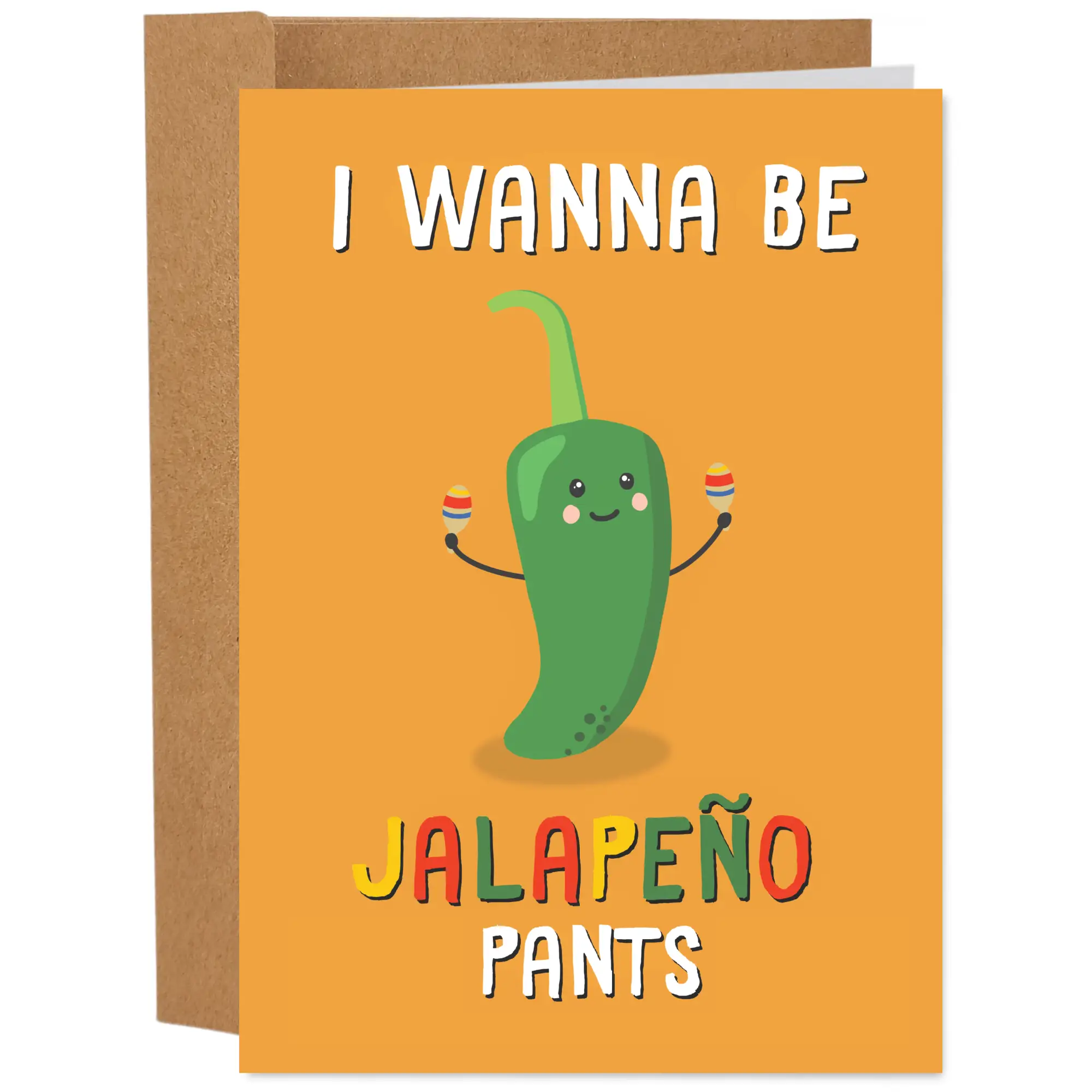 Punny Valentine's Day Card - Funny Valentines Day Cards for Him or Her - Individual Greeting Card with Kraft Envelope