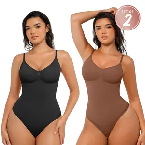 FeelinGirl #Livestream 2-Piece Viral Bodysuit Seamless Jumpsuit Comfort Slimming Womenswear Set