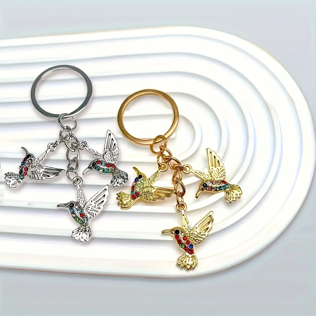 1/20pcs Hummingbird Keychain, Bird Ornament for Women and, Bag, Car, Wallet Accessory