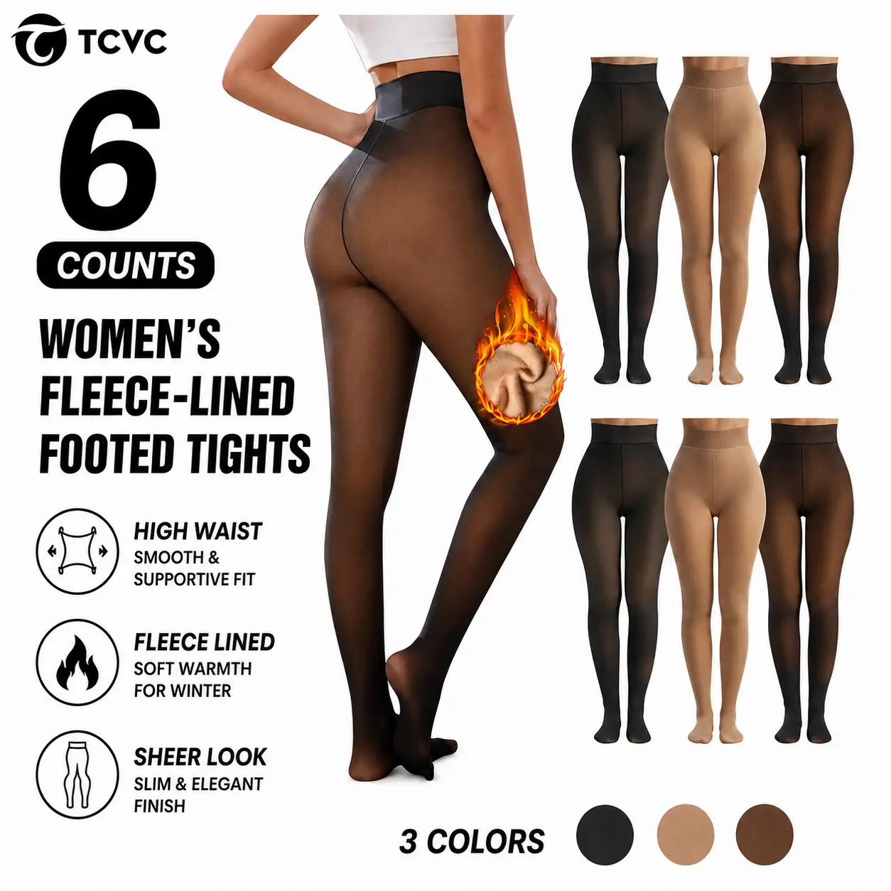 TCVC Summer & Winter Stockings, Comfort High Waist & Shadow Toe  Lightweight Summer Pantyhose | Invisible Shadow Toe Summer Breathable Sheer Tights Breathable Elastic Pantyhose Second Skin Fit Sheer Tights Reinforced Shadow  Comfort High Waist Pantyhose