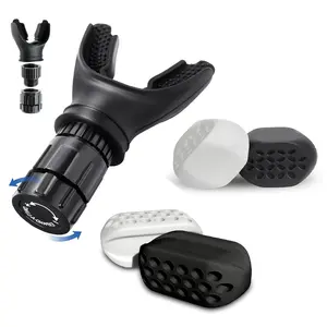 Jawline Exerciser And  Respiratory Trainer Exerciser For Men Women - Powerful Jaw Trainer - Double Chin Reducer Eliminator, Home Workout Equipment, Stomach Workout Equipment, Easy-to-clean, Design