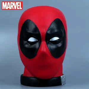 1PCS Marvel Officially License Deadpool Figural Statue Bank PVC Movie Peripheral Collectible Novelty Change Series Money Bank Gift