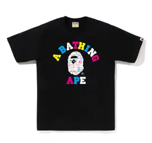 Bape College White Neon Camo Tee Black - M, L, XL
