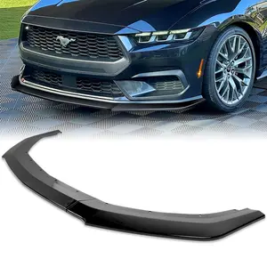 G-Style Front Bumper Lip Body Kit Spoiler Compatible with 2024 - 2025 Ford Mustang ECO (Do Not Fit For GT / Dark House / ECO Nite Ponypackage )