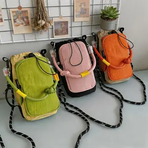 Women's Y2K Portable Phone Crossbody Bag, Adjustable Sling Purse with Multi-Compartment for Casual Outdoor Use