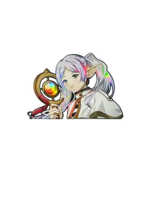 Frieren Mage Holographic Anime Sticker