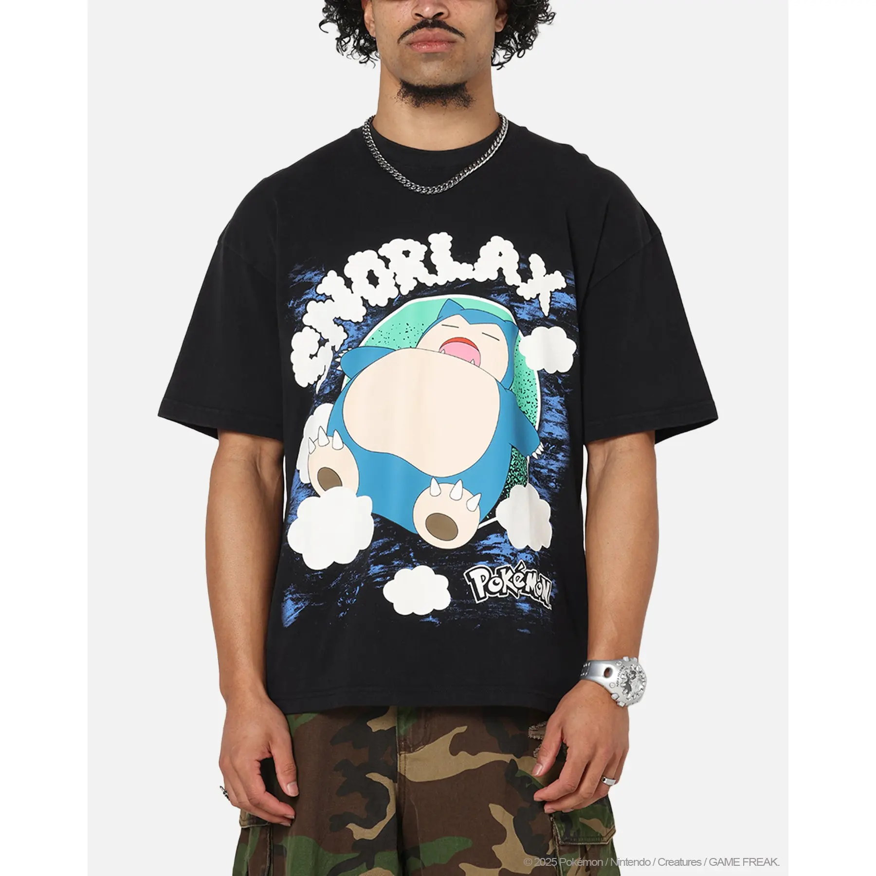 The Pokémon Collection By 73Studio Snorlax Vintage T-Shirt Off
