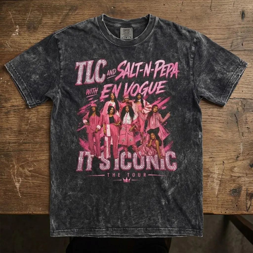 Unisex TLC Salt-N-Pepa Tour 2026 Shirt, It's Iconic Tour Tee, 90s R&B Hip Hop Vintage Style T-Shirt, TLC Merch E N Vogue And Salt N Pepa