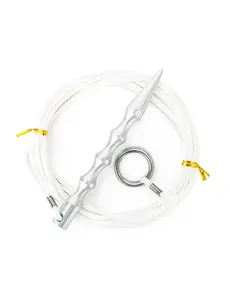 BLUEWING Fish Stringer 1pc Heavy Duty Stainless Steel Fish Spike 15ft Floating Rope Easy to Use Snap Locks Rust Resistant