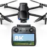 Ruko U11MINI (RC3) Portable Plastic Quadcopter Drone for Beginners, 48MP 4K-8K Digital Camera with 3-Axis Gimbal & EIS Smooth Footage, 5.5" FHD Touchscreen Controller, 20,000ft FPV Transmission, Under 249g, 64-Min Flight, Adjustable PD3.0 Fast Charge