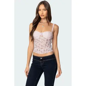 Drew Sheer Lace Cupped Corset