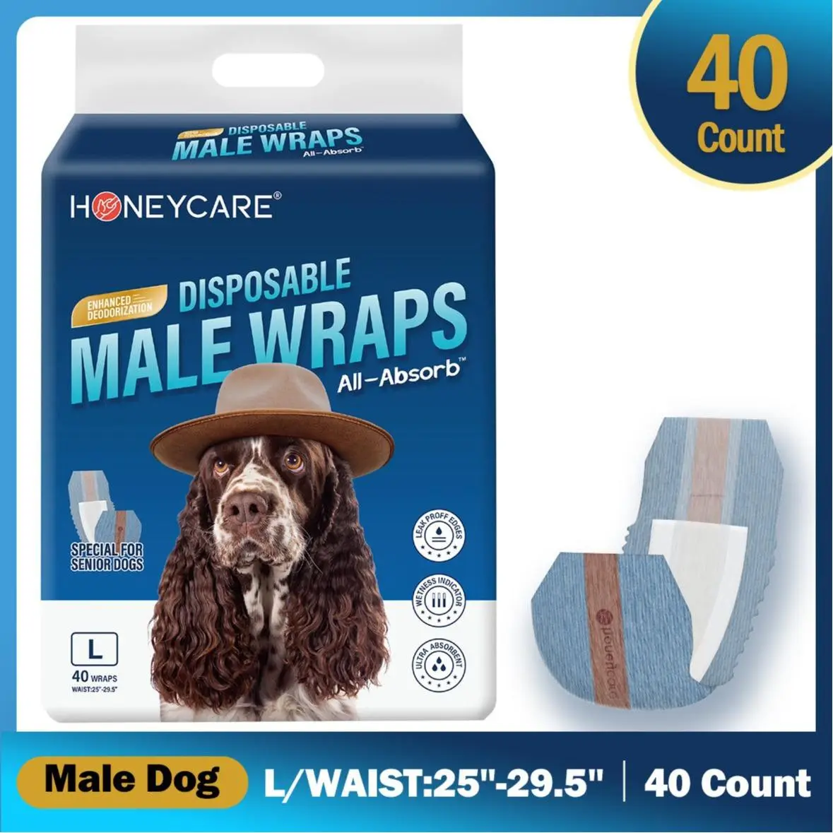 Male-L(25''-29.5'')-40 pcs