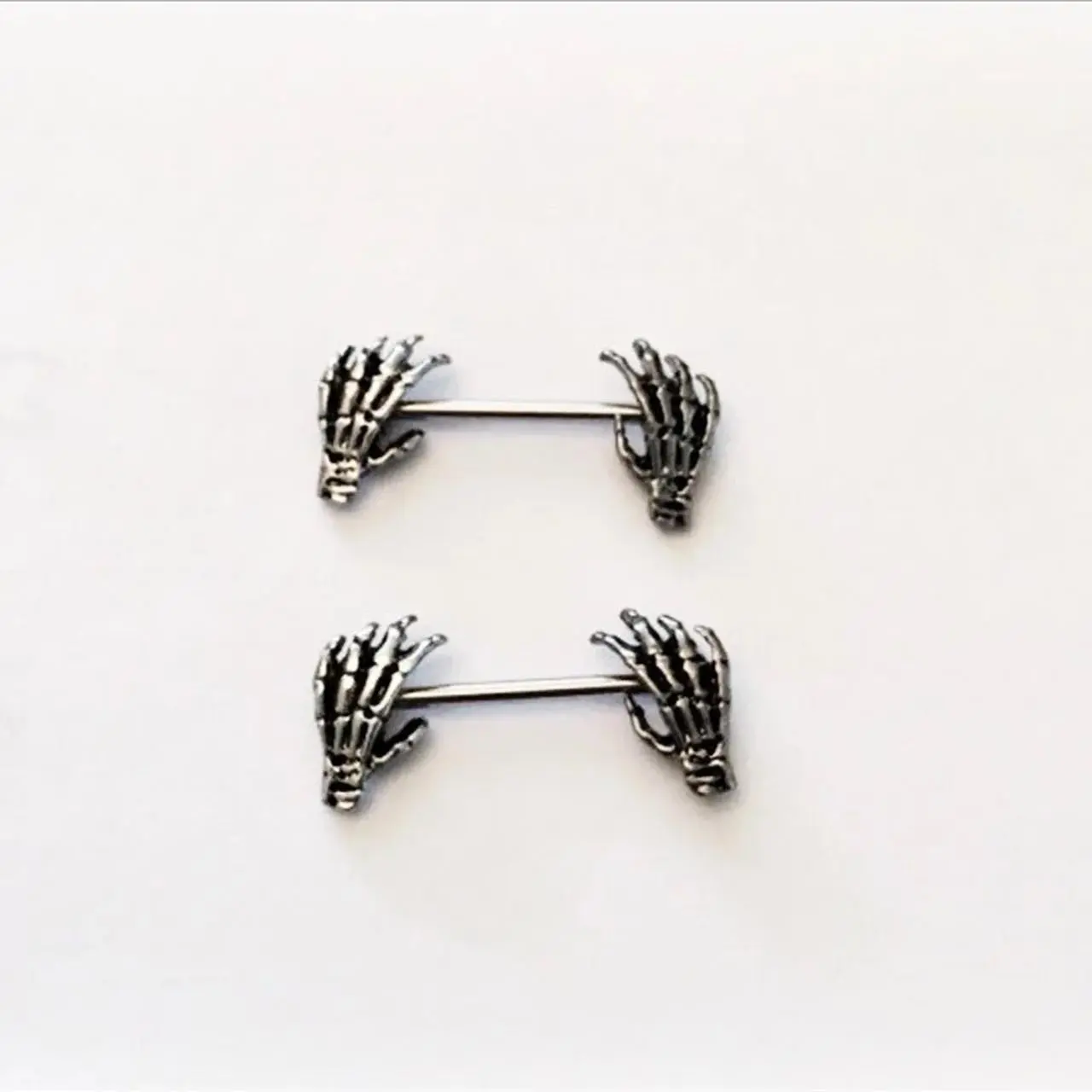 Skull hand nipple ring nipple shield piercing nipple jewelry