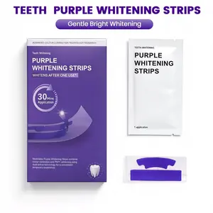 Purple Whitening Teeth Strips, Teeth Whitening Strips, Purple Tooth Whitening, Tooth Stain Treatment, Combining Whitening and Colour Correction