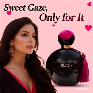 Women's Perfume Eau de Parfum 50ML, Fruity Floral Scent, Long-Lasting Middle Eastern Air Freshener, Elegant Bottle Design, Liquid Fragrance