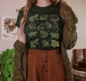 Frog Shirt Whimsigoth Clothing Cottage Core Shirt Goblincore Shirt Man I Love Frogs Dark Academia Shirt Dark Cottagecore Goblin Core
