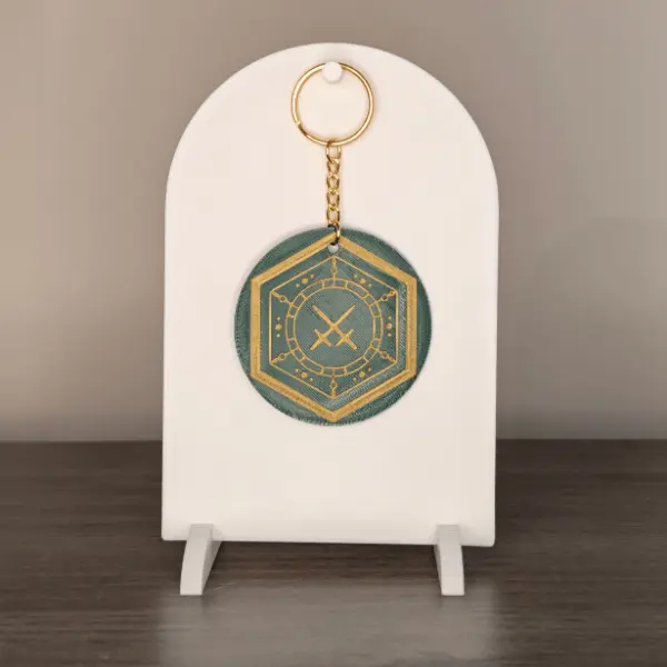 Arcadian House Keychains - House Veridian & Feathered Host Sigil Keychains Fan Made 3D Printed