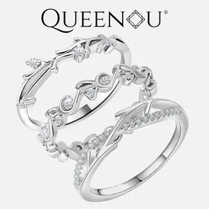 【926 #2】Springtime greenery and new branches Synthetic Moissanite Rings #2