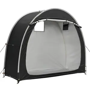 6.8x2.6FT Outdoor Bike Storage Shed Tent Waterproof Bicycle Shelter Cover, Portable Oxford Fabric Storage for Bikes, Tools, Camping Gear, Patio Backyard for Cyclists & Families