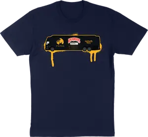 TICAL x Backwoods Tour Bus Limited Edition T Shirt Navy