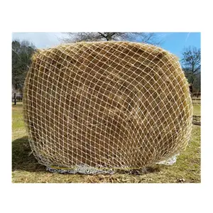 212 MAIN Heavy-Gauge Round Bale Hay Net, Equestrian Horse Feeding Equipment