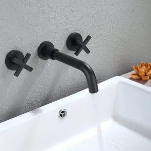 Hardware water tap Bathroom Faucet Wall Mounted Bathroom Sink Faucet Fashionable trendy and easy to install