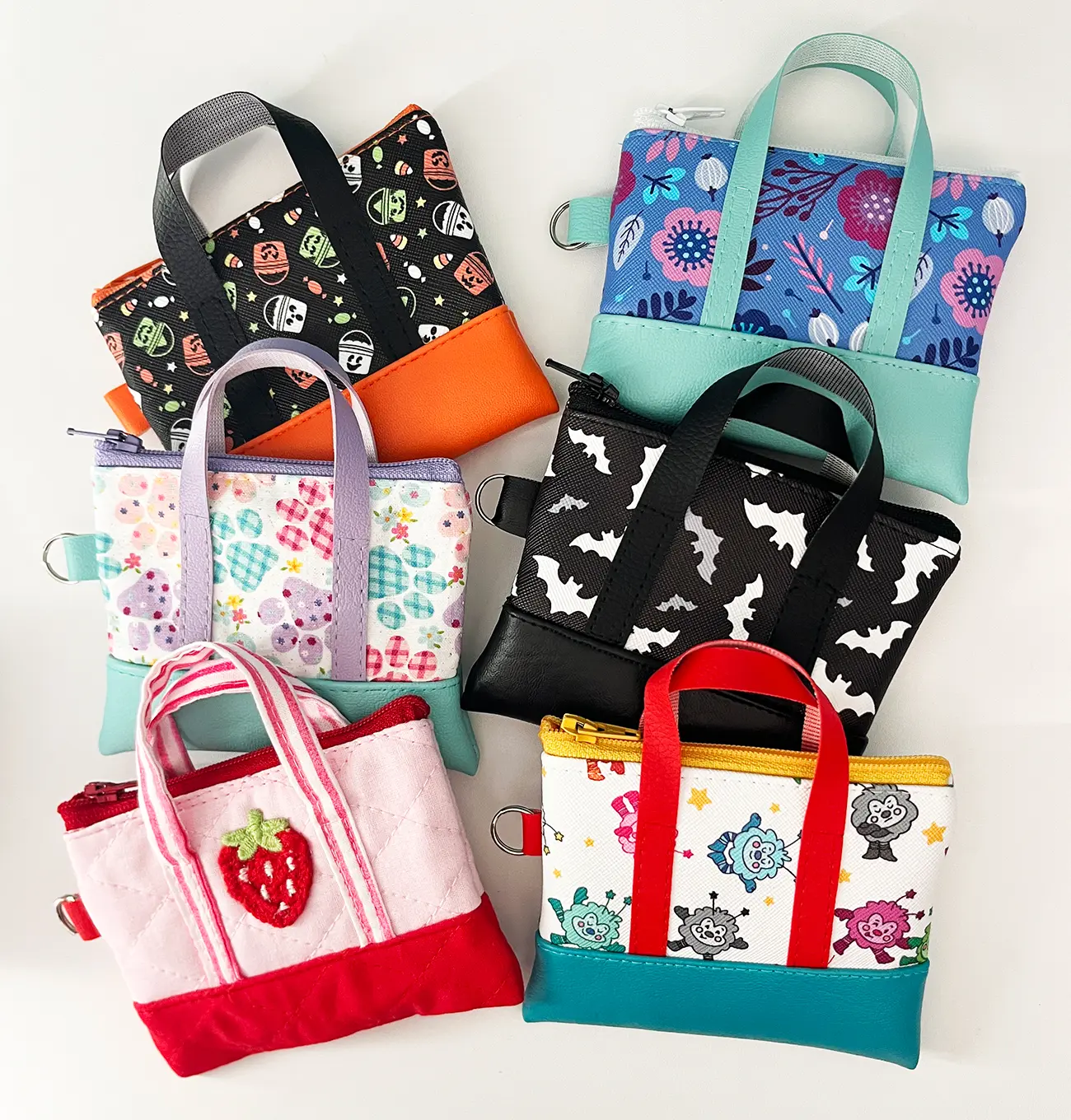 Mini Tote Keychains Mini Tote Keychains