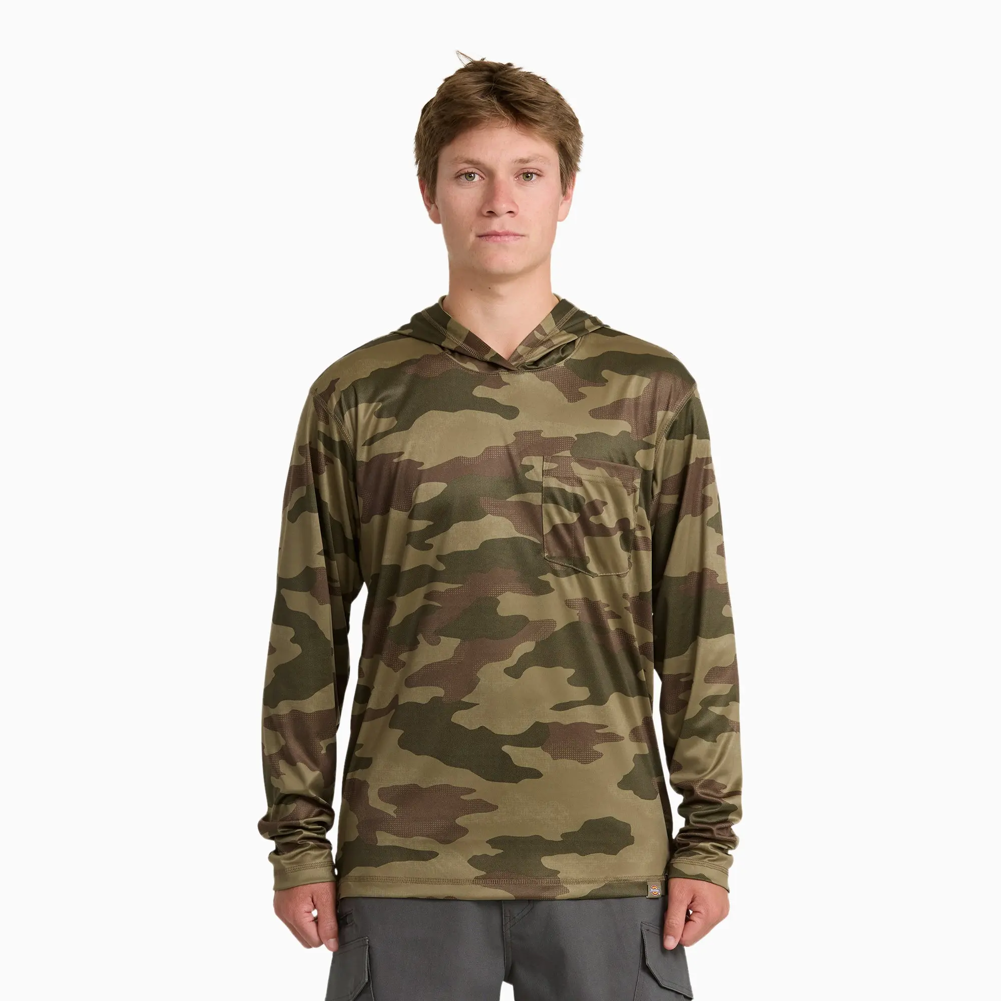 Dickies Men's Lightweight Sun Shirt, Lightweight Hooded, Workwear Summer Style