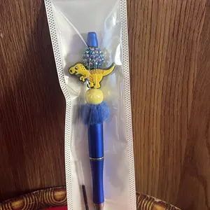 Customized Pens with Dinosaur Design and Blue Body Perfect for Kids and Collectors