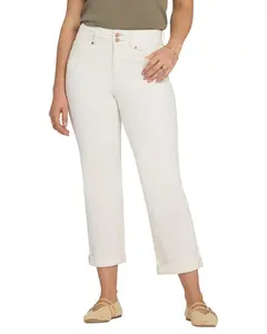 NYDJ Bailey Vintage White Straight Leg Jean