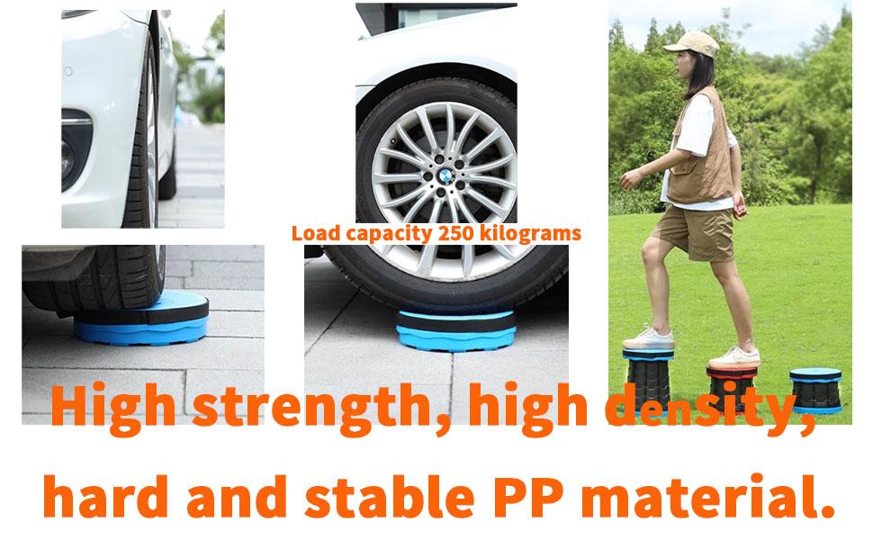 Upgraded Collapsible Stool,Portable Stools,Telescoping Stool, Max Load Capacity 450lbs,Suitable for Outdoor Picnic Camping Gardening Fishing Hiking BBQ Multi Purpose Foldable Practical Seating Solution Compact And Lightweight
