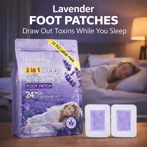 24Pcs Multi-Ingredient 3-in-1 Herbal Foot Pads for Deep Cleansing, Stress Relief & Better Sleep