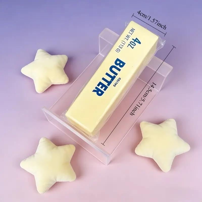 Butter stick squeeze toy, soft and non-toxic; stress-relief PU toy for adults and children; fun prank party game toy; Easter basket filler; Christmas and holiday gag gift