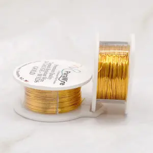 Parawire 24 Gauge Silver-Plated Craft Wire in Gold